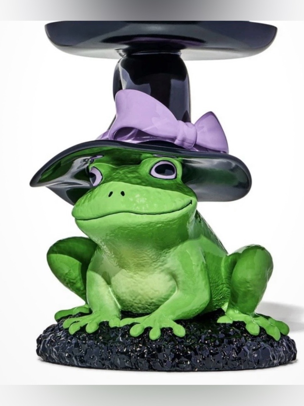 Bath & Body Work Magical Witch Frog 3-Wick Candle Holder Pedestal 2025 HALLOWEEN
